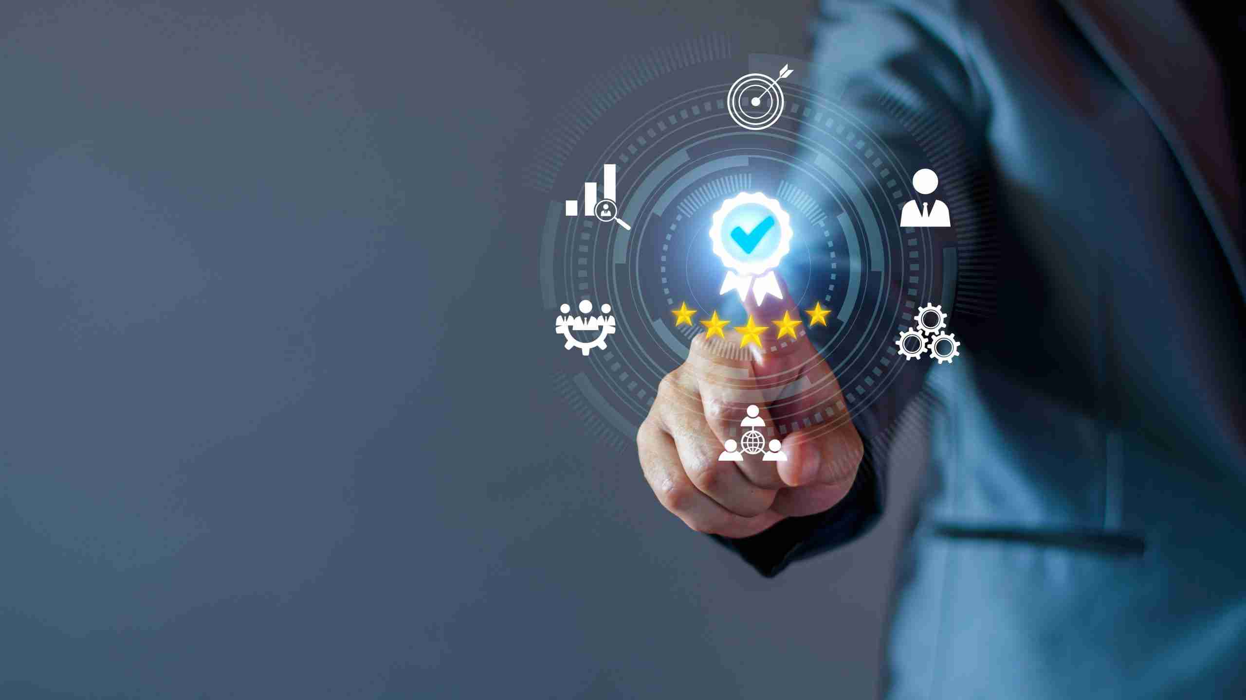 B2B concept showing customer champions improving trust and credibility